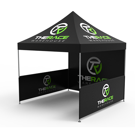 10 x 10 Custom Canopy Tent, (Aluminum Hex Frame), Full Print