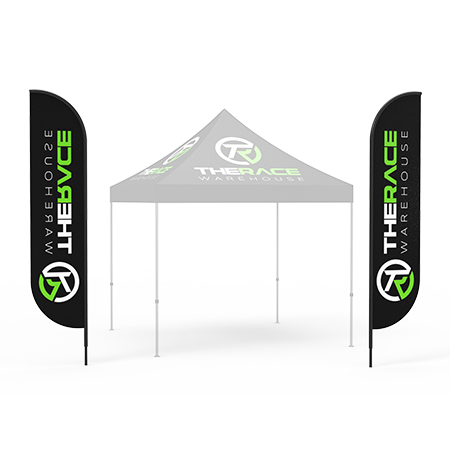 12ft Custom Feather Flag (Single Sided)