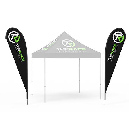12ft Custom Teardrop Flag (Single Sided)