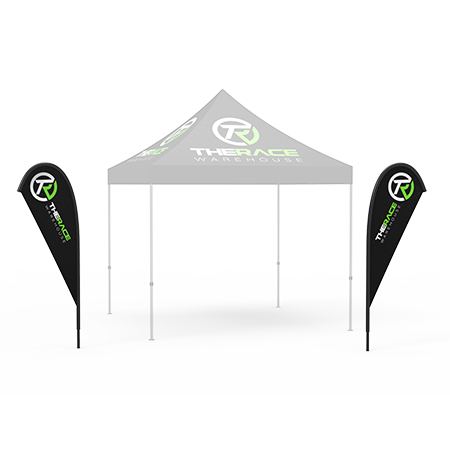 8ft Custom Teardrop Flag (Single Sided)